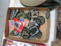 TRAY LOT MILITARY PATCHES