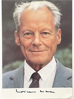 Nobel Prize Dr. Willy Brandt signed photo