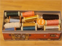 Box partially used Gutermann threads