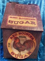 M - RED ROOSTER SUGAR BOX (K27)