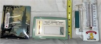 Vintage advertising thermometers
