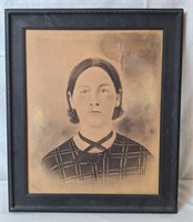 Antique Framed Portrait, Canvas ??