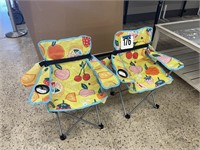 PAIR OF JUNIOR COLLAPSIBLE CHAIRS W/BAGS