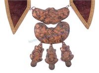 Hudson Bay Copper Beaver Gorget with Collar