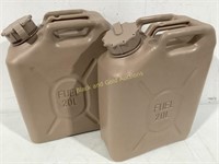 (2) NEW U.S. Military 20L Gas Canisters