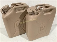 (2) NEW U.S. Military 20L Gas Canisters