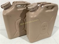 (2) NEW U.S. Military 20L Gas Canisters