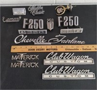 Assorted Vintage Car Badges