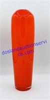 Orange Glass Vase (12”)