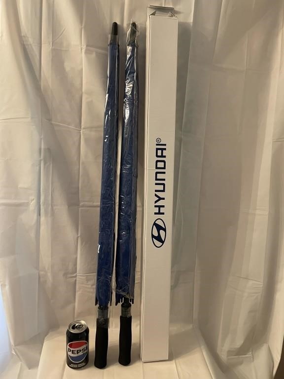 2  Grands parapluies Hyundai, neuf