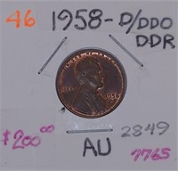 1958-D DDO/DDR Lincoln Wheat Cent