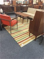 MID CENTURY AREA RUG,  113” x 90”