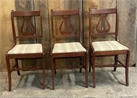 VINTAGE WOODEN DINING CHAIRS
