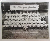 Lou Gehrig Signed 1939 World Series Champion Photo