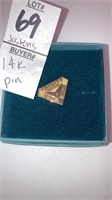 14k gold Jostens 5 year pin Trinity Industries