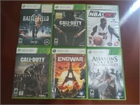 LOT OF 6 XBOX 360 GAMES ASSORTED TITLES