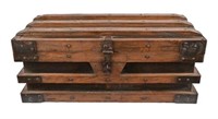 Antique Maritime Nautical Wooden Strong Box