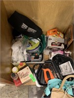 CONTENTS OF CABINET LOT OF TOOLS AND MISC