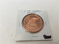 Bald eagle 1 ounce copper bullion