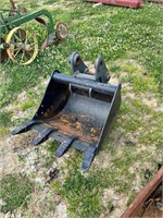 23” Wide TAG mini-excavator bucket