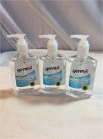 3  germ X hand sanitizer 8 ounce bottles