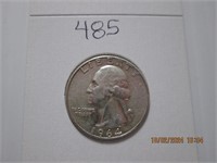 1964 AU Washington Silver Quarter