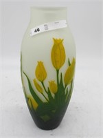 GALLE TALL VASE 13.5H   VERY CLEAN AND NICE