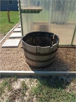 Half barrel planters 18x36