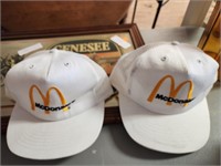 VTG McDonalds Set Of 6 Glasses 2 Hats