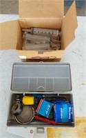 LARGE DOSING SYRINGES AND TOOL BOX OF