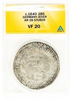 Coin 1640-28 Stuber Germany-ANACS-VF20