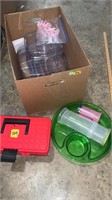 Plastic trays, tool box