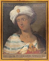 16th/17th Century Oil Painting On Linen Sibylla Pe