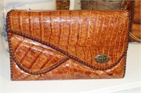 Genuine Alligator Purse 11 1/4" long