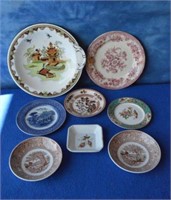Flat of Collectible China Pieces
