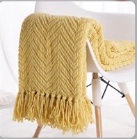 Battilo Home Boon Knitted Yellow (Size 50 X 60)