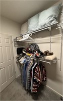 Men's Clothing & Misc on Left Side of Closet
