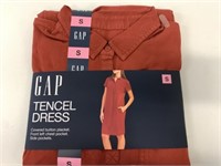 New Gap Tencel Dress Size S Burgundy