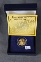 2000 American Gold Eagle $5 1/10oz in Display Box