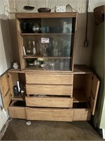 Vintage China Cabinet w/All Contents