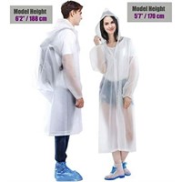 Cfowner Raincoat  2 Pack Portable EVA