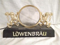 Lowenbrau Lighted Clock Advertisement