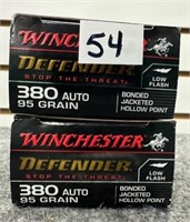 (40) Rounds of Winchester .380 Auto 95 Gr. Bonded