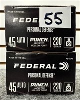 (40) Rounds of Federal .45 Auto 230 Gr. Hollow