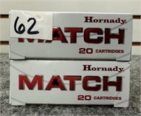 (40) Rounds of Hornady Match 6mm Arc.