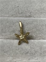 14k Gold Starfish Pendant
