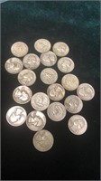 Lot of 20 Silver Quarters Dated 1959
