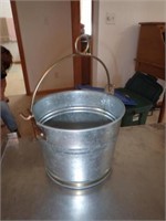 Metal Pail w/Handle - 8" Diameter x 12"H