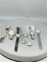 9 assorted wrist watches