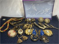 Large Gold Costume Jewellery Lot